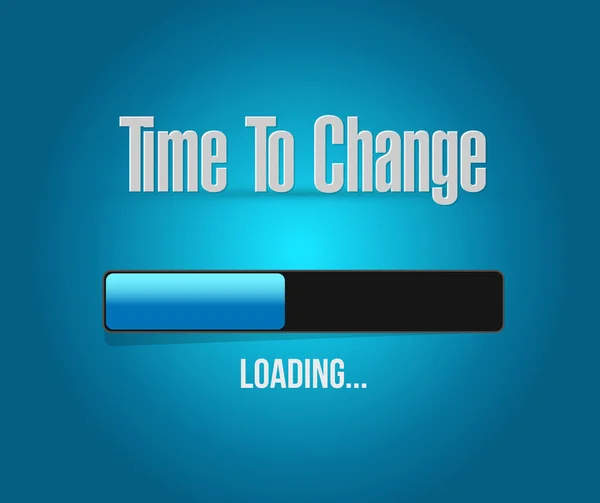 Time to change loading bar sign isolated concept — Stock Photo, Image