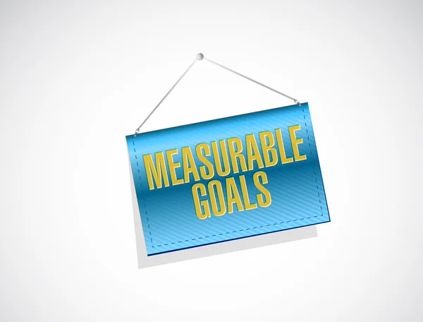 Measurable goals banner sign concept — Stock Photo, Image