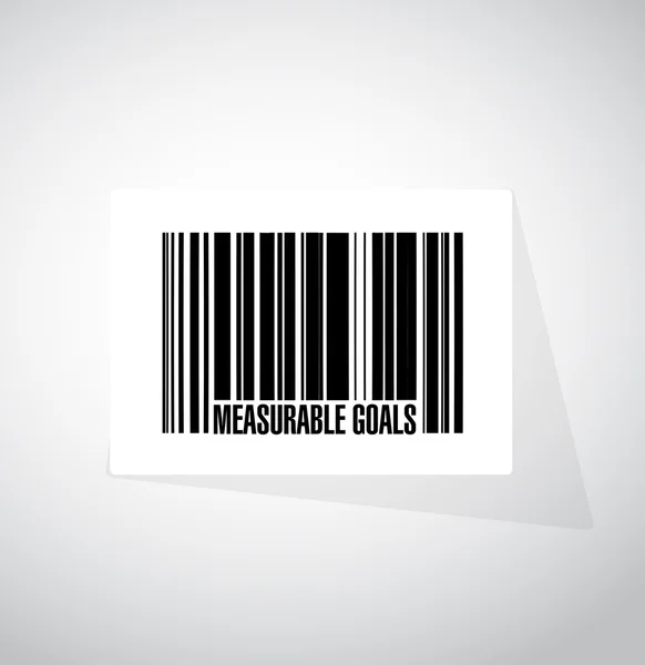 Measurable goals barcode sign concept — Stock Photo, Image