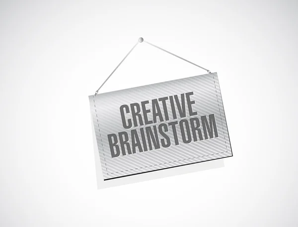 Kreativní koncept znamení banner Brainstorm — Stock fotografie