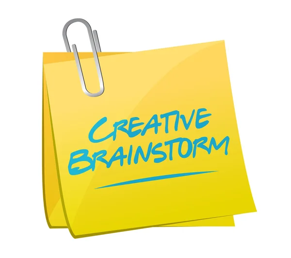 Creativo Brainstorm post sign concept — Foto de Stock