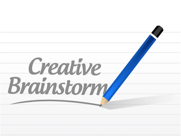 Concept de signe de message Creative Brainstorm — Photo