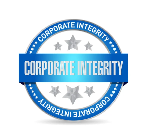 Corporate integrity isolated seal sign concept — Stock Photo, Image