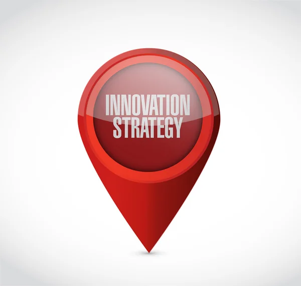 Innovationsbegreppet strategi pekaren isolerade tecken — Stockfoto