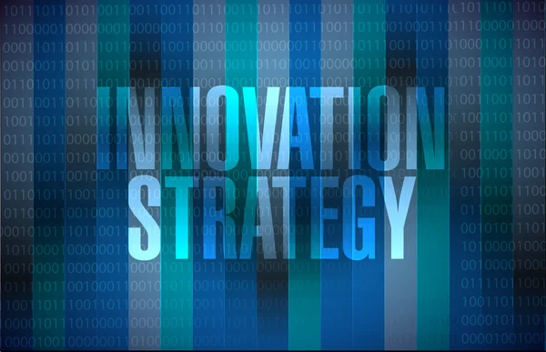 Innovatie strategie binaire teken concept — Stockfoto
