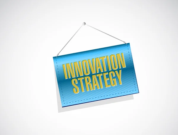 Estrategia de Innovación Banner concepto de signo aislado — Foto de Stock