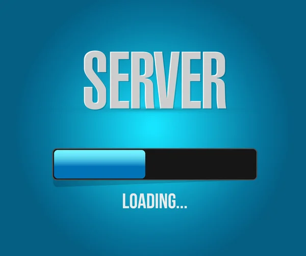 Server laden bar teken afbeelding ontwerp — Stockfoto