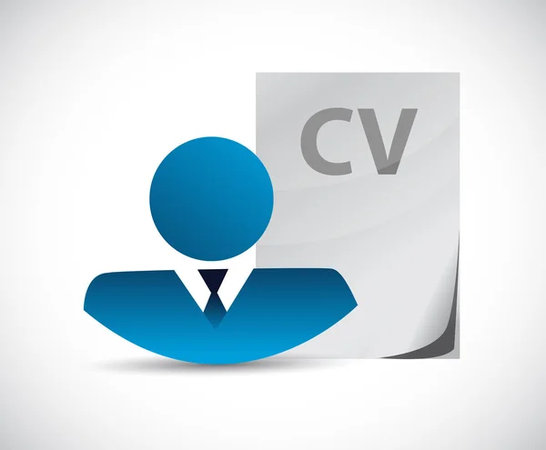 Business avatar and resume illustration — Stock Photo, Image