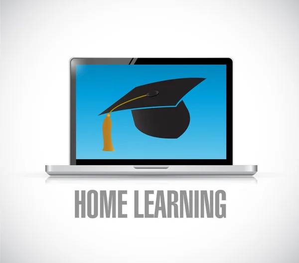 Home Learning Web concept illustration — Stock Photo, Image