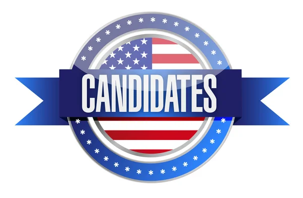 Candidates seal illustration design — Stock Photo, Image