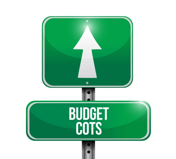 Budget cost road sign illustration design — Stock Photo, Image