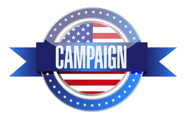 Us campaign seal illustration design graphic — Stock Photo, Image