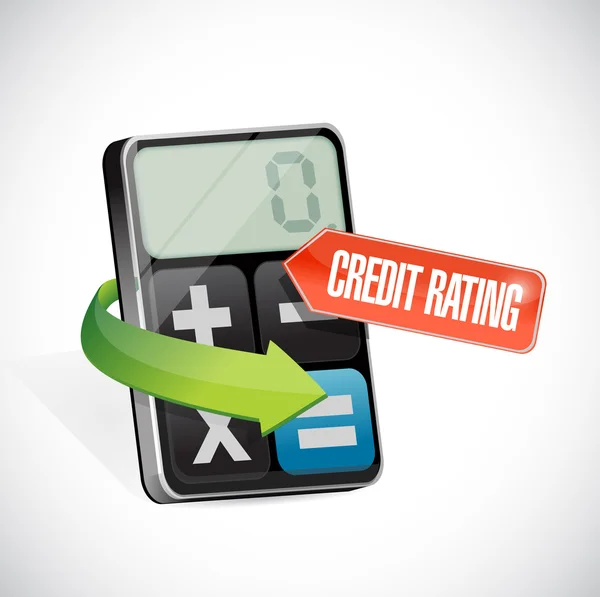 Credit rating message illustration design — Stock Photo, Image