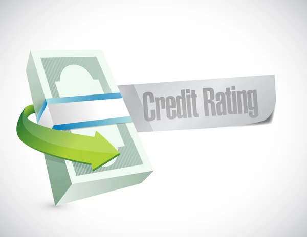 Credit rating sign illustration design — Stock Photo, Image