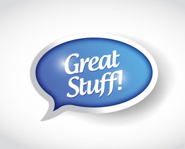 büyük malzeme mesaj kabarcık illüstrasyon tasarımı