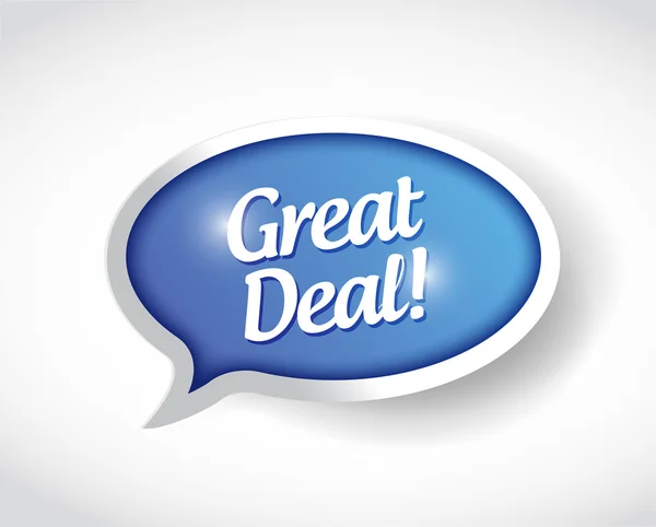 Great deal message illustration design — Stock Photo, Image
