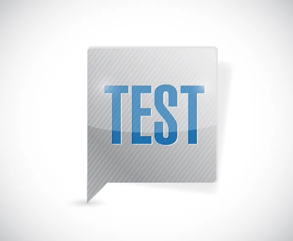 Test message bubble illustration design — Stock Photo, Image