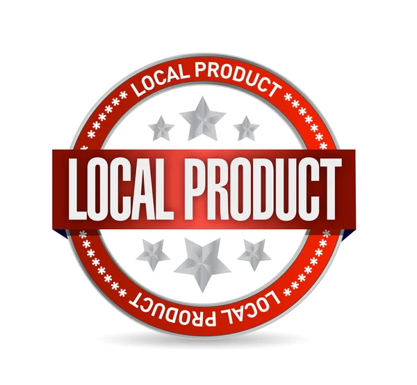 Local product seal illustration design — Stock Photo, Image