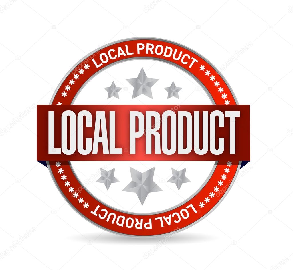 local product seal illustration design