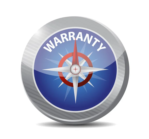 Warranty compass guide illustration design — Stock Photo, Image