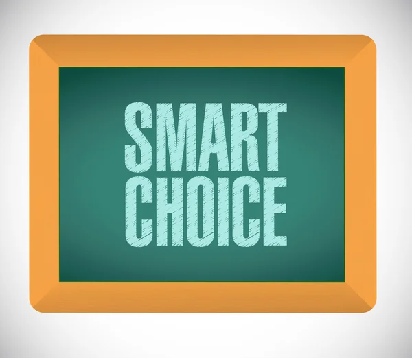 Smart Choice Message Blase an Bord — Stockfoto