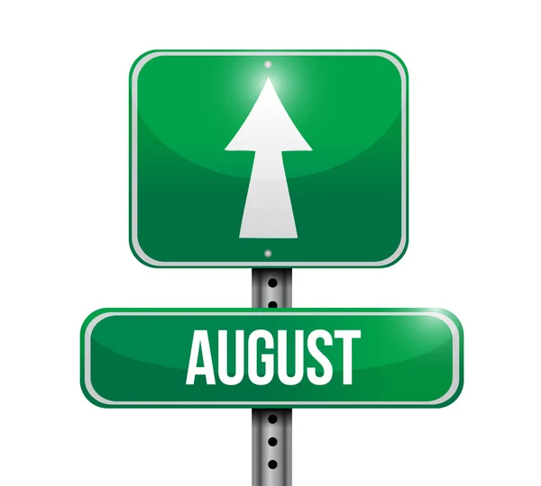August sign illustration design — Stock Photo, Image