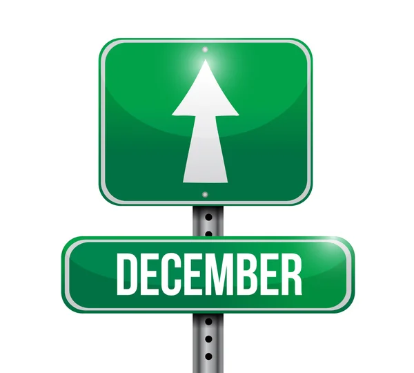 December sign illustration design — Stock Photo, Image