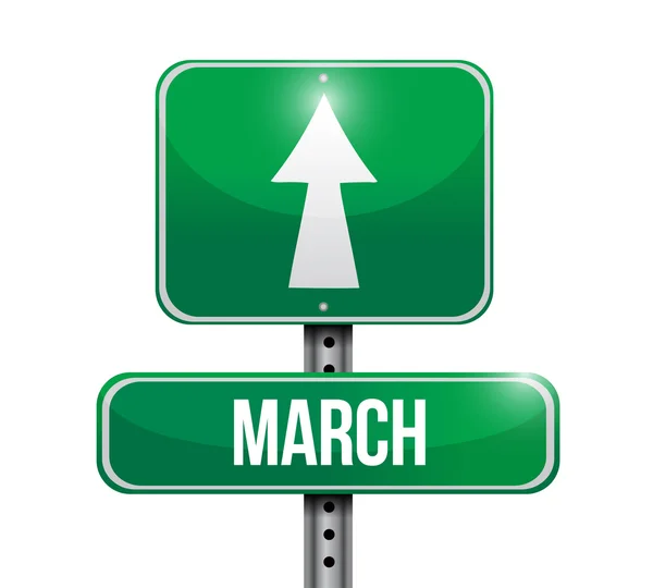 March sign illustration design — стоковое фото