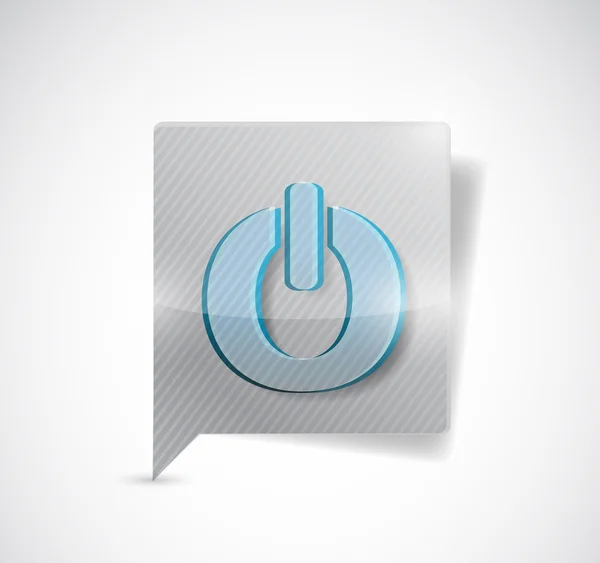 On button message illustration design — Stock Photo, Image