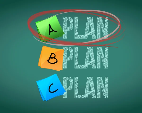 Plan a selection illustration design — Stock Photo, Image