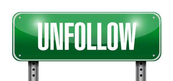 Unfollow sign illustration design — Stock Photo, Image