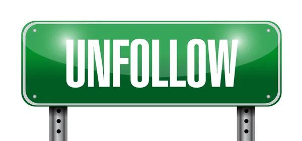 Unfollow teken afbeelding ontwerp — Stockfoto