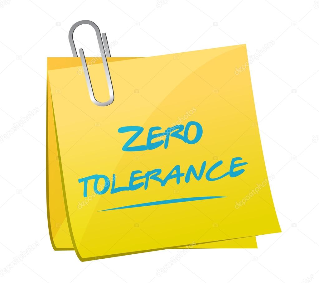 zero tolerance memo illustration design