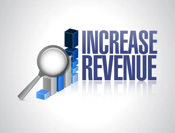Increase revenue business sign illustration — Stock Photo, Image