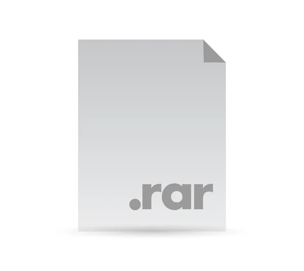 Rar document file illustration design — Stock Photo, Image
