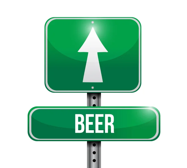 Cerveza signo ilustración diseño — Foto de Stock