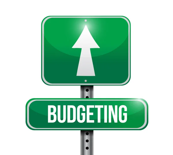 Projeto de ilustração de signo de orçamento — Fotografia de Stock
