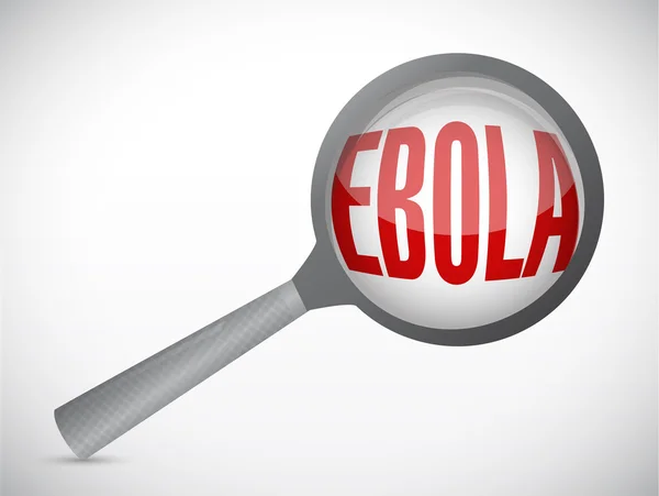 Ebola vergrößern Forschung Illustration Design — Stockfoto