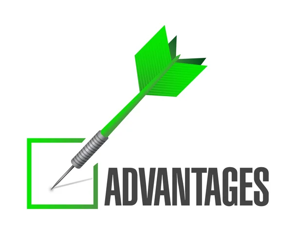 Check mark advantages illustration design — Stock Photo, Image