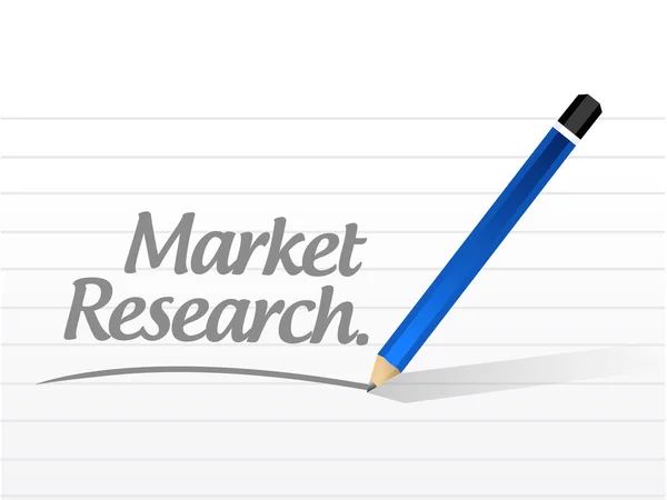 Market research message illustration design — Stock Photo, Image