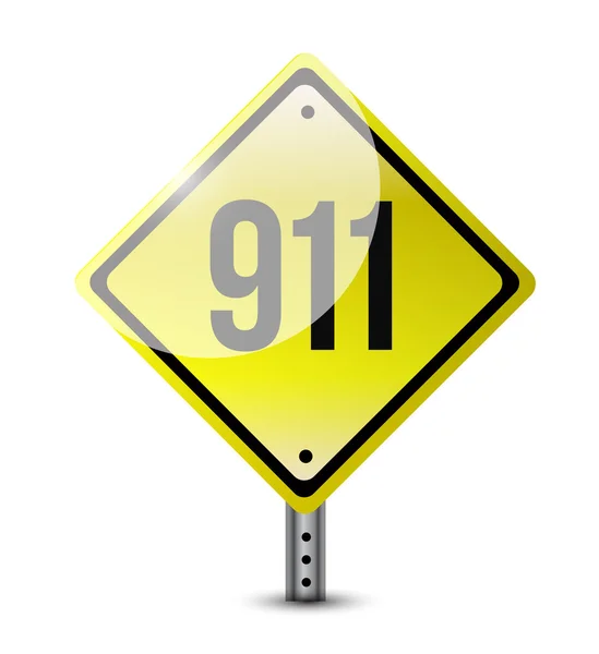 911'i işaret illüstrasyon tasarımı — Stok fotoğraf