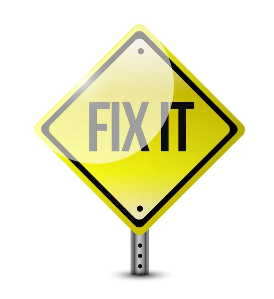 Fix it sign illustration design — Stock Photo, Image