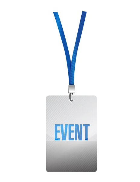 Event pass illustration design — Stock Photo, Image