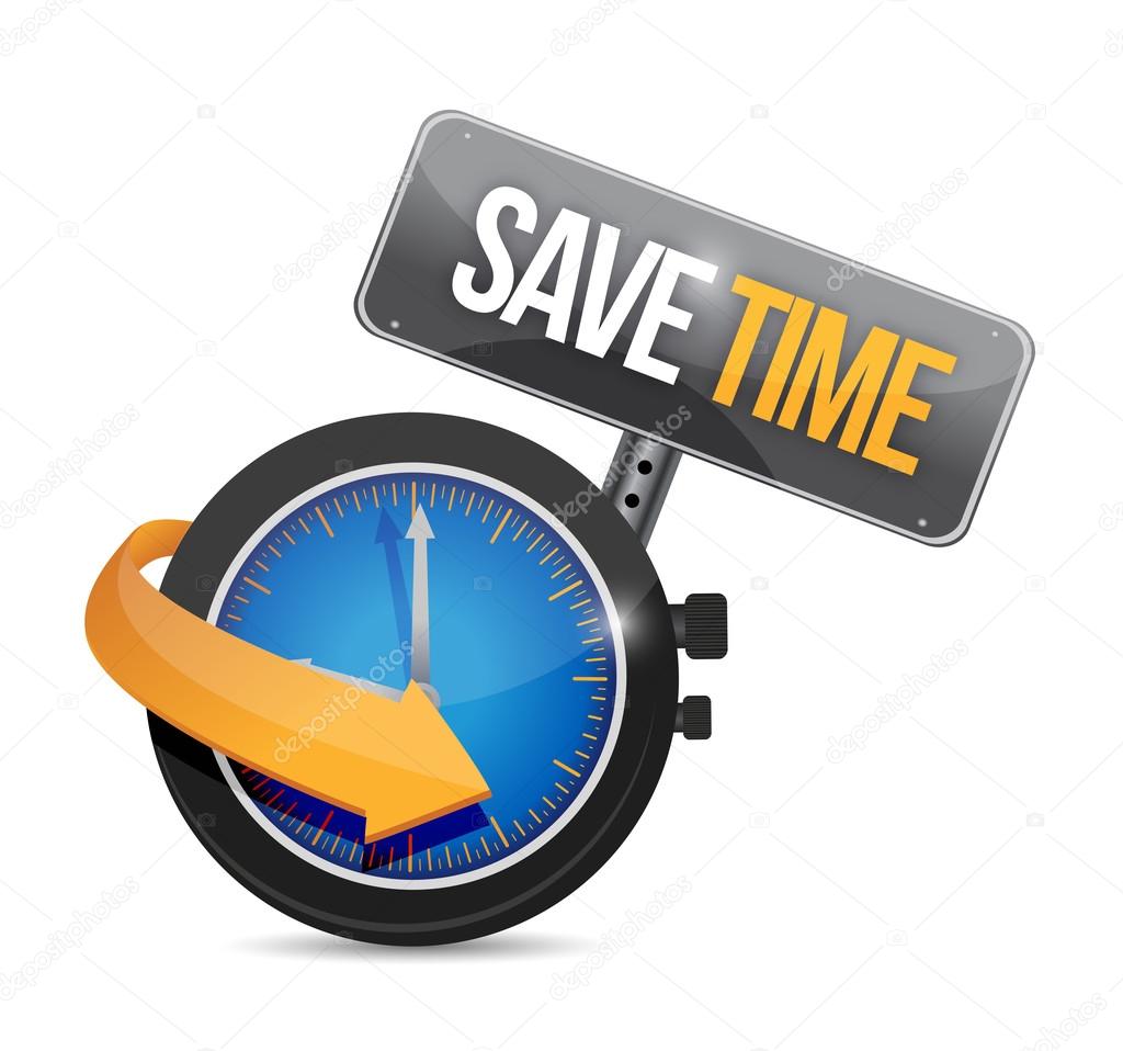 save time watch concept illustration design