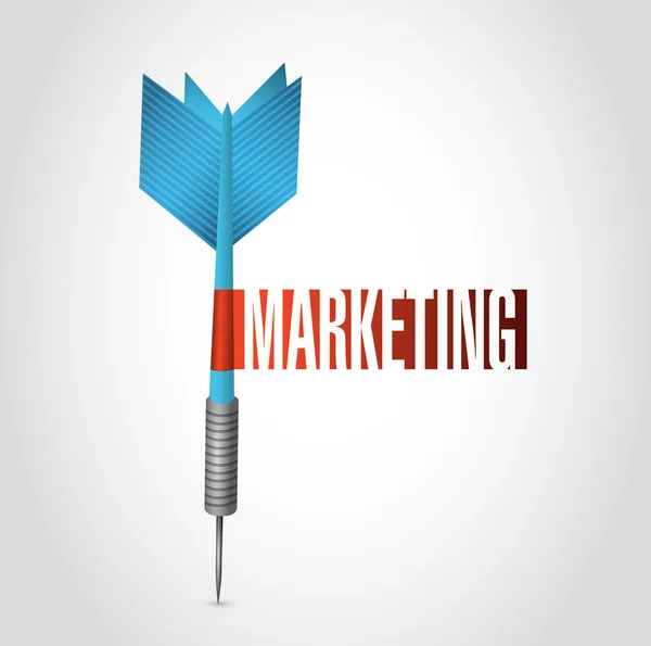 Diseño de ilustración de signo de dardo de marketing — Foto de Stock