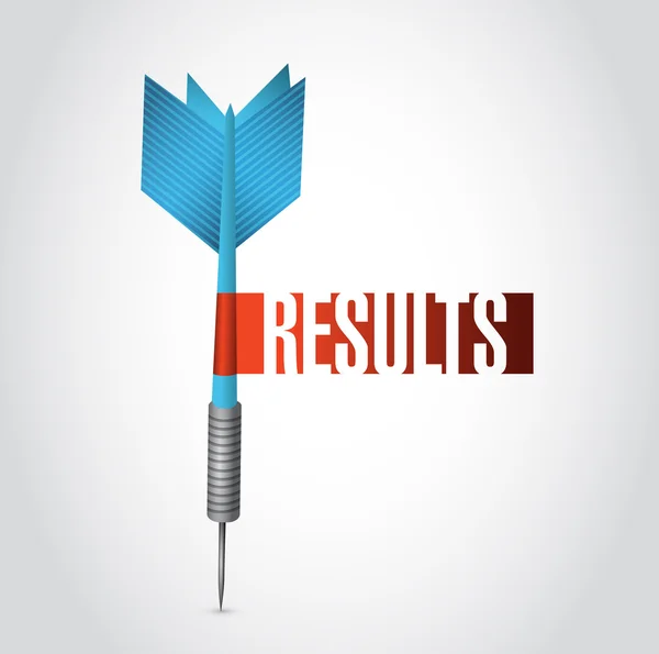 Results dart sign illustration design — Stock Photo, Image
