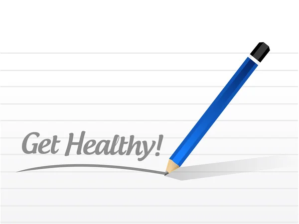 Get healthy message illustration design — Stock Photo, Image