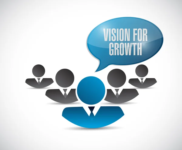 Vision for growth. business people illustration — Stock Photo, Image