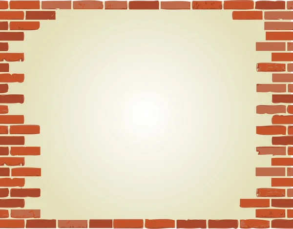 Brick wall border illustration design — Stock Photo, Image