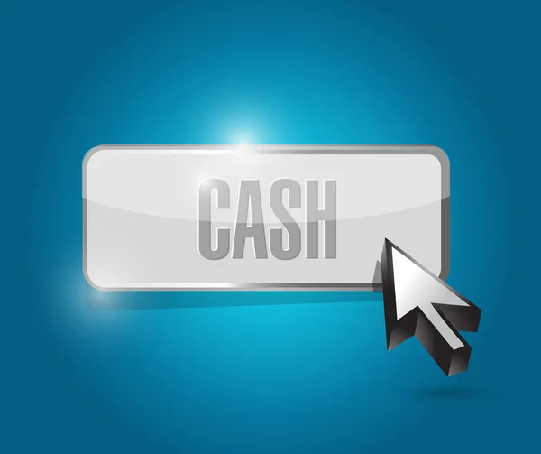 Cash button illustration design — Stock Photo, Image